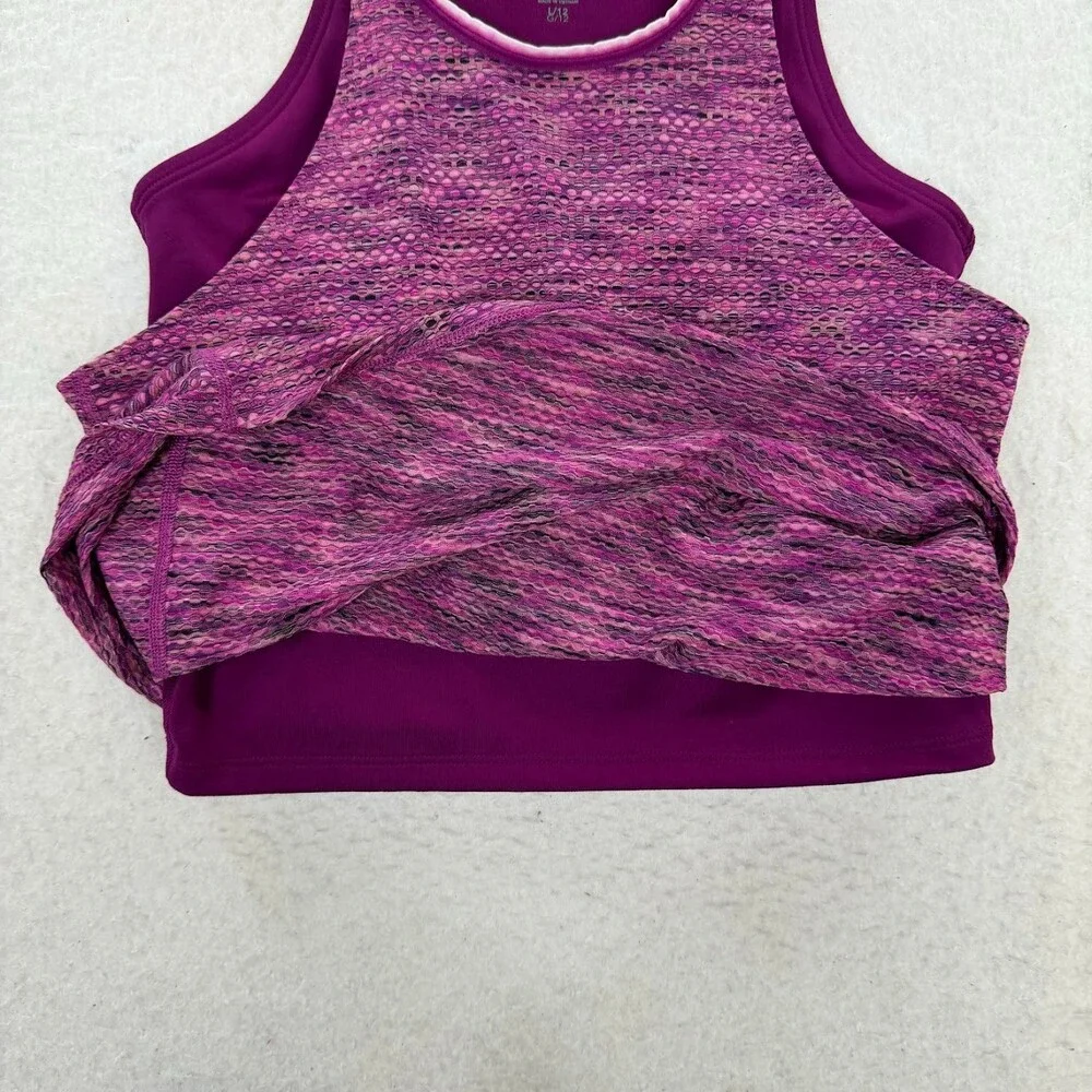 Athleta Girl Purple Perfect Pair Midi Tank Size Large